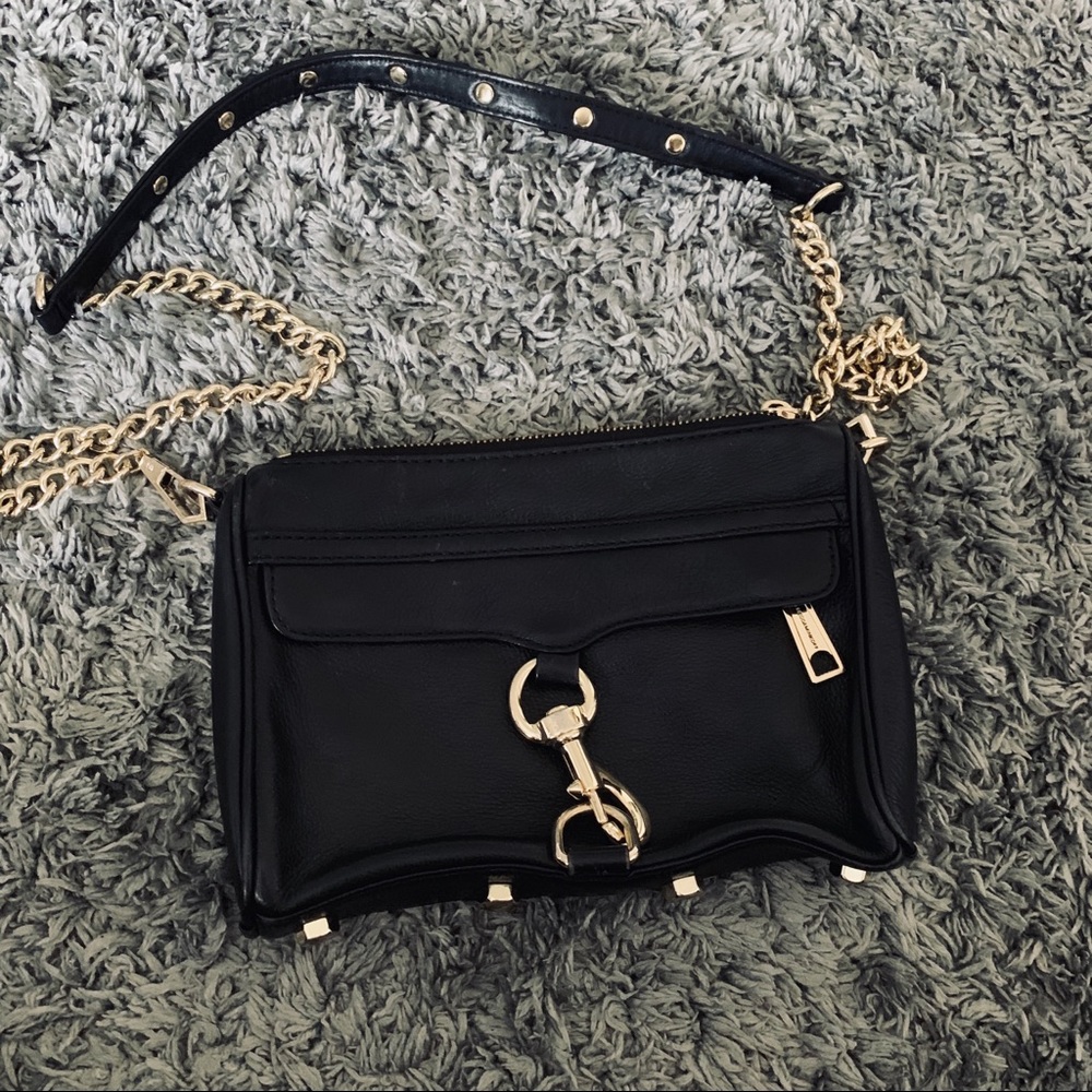 Rebecca Minkoff Black Mini Mac Crossbody